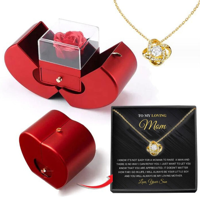 Valentine's Gift Necklace Eternal Rose