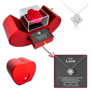 Valentine's Gift Necklace Eternal Rose